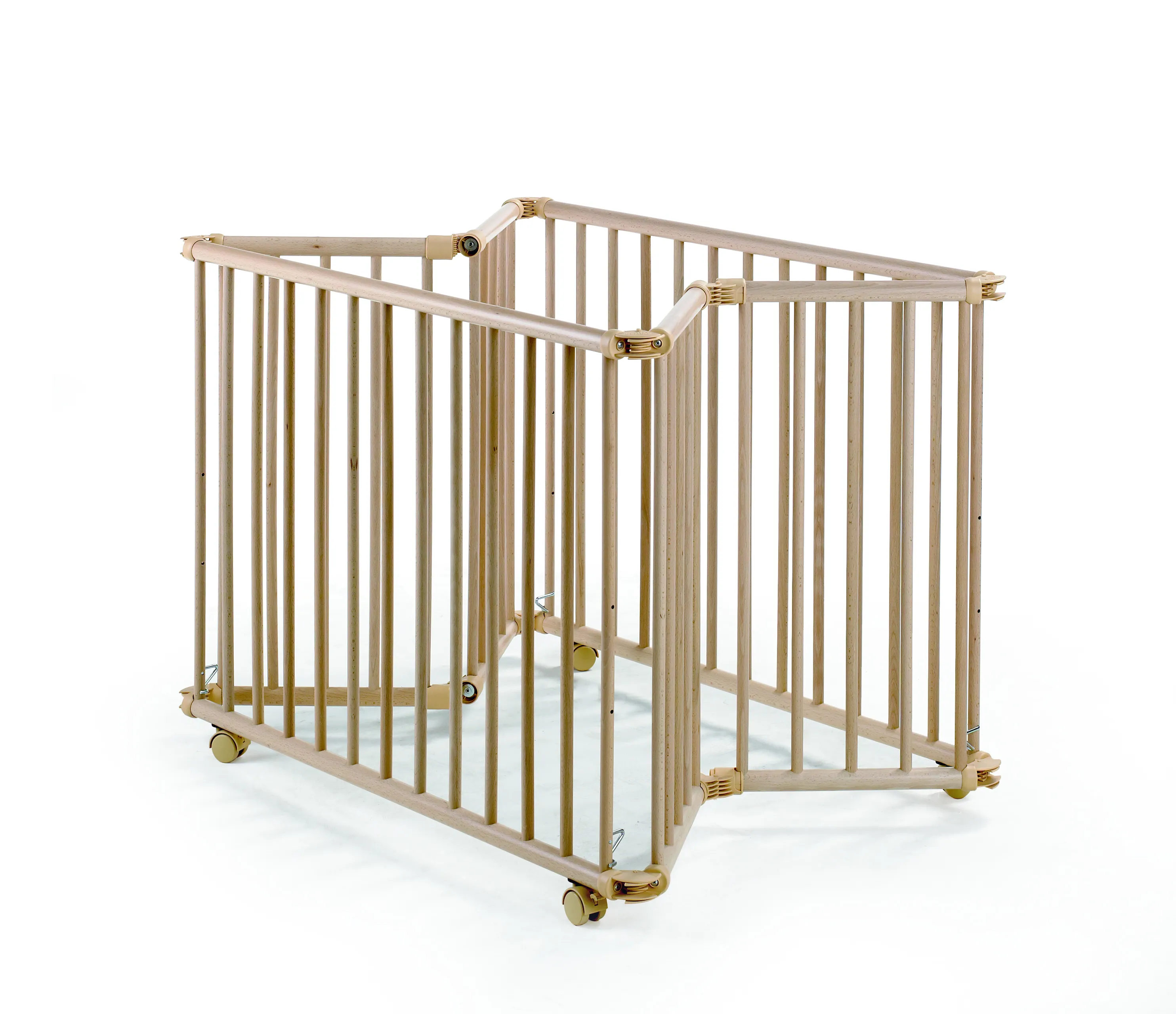 Playpen Lucilee, 76x97 and 90x97 cm, foldable and with wheels