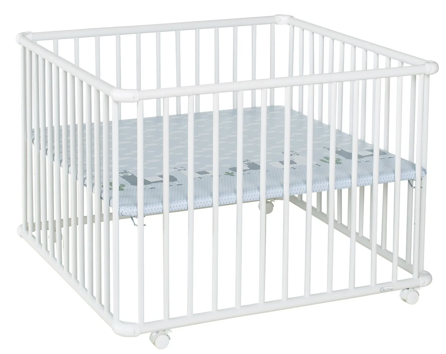 Playpen Belami Plus, 76x97 and 97x97 cm, with wheels