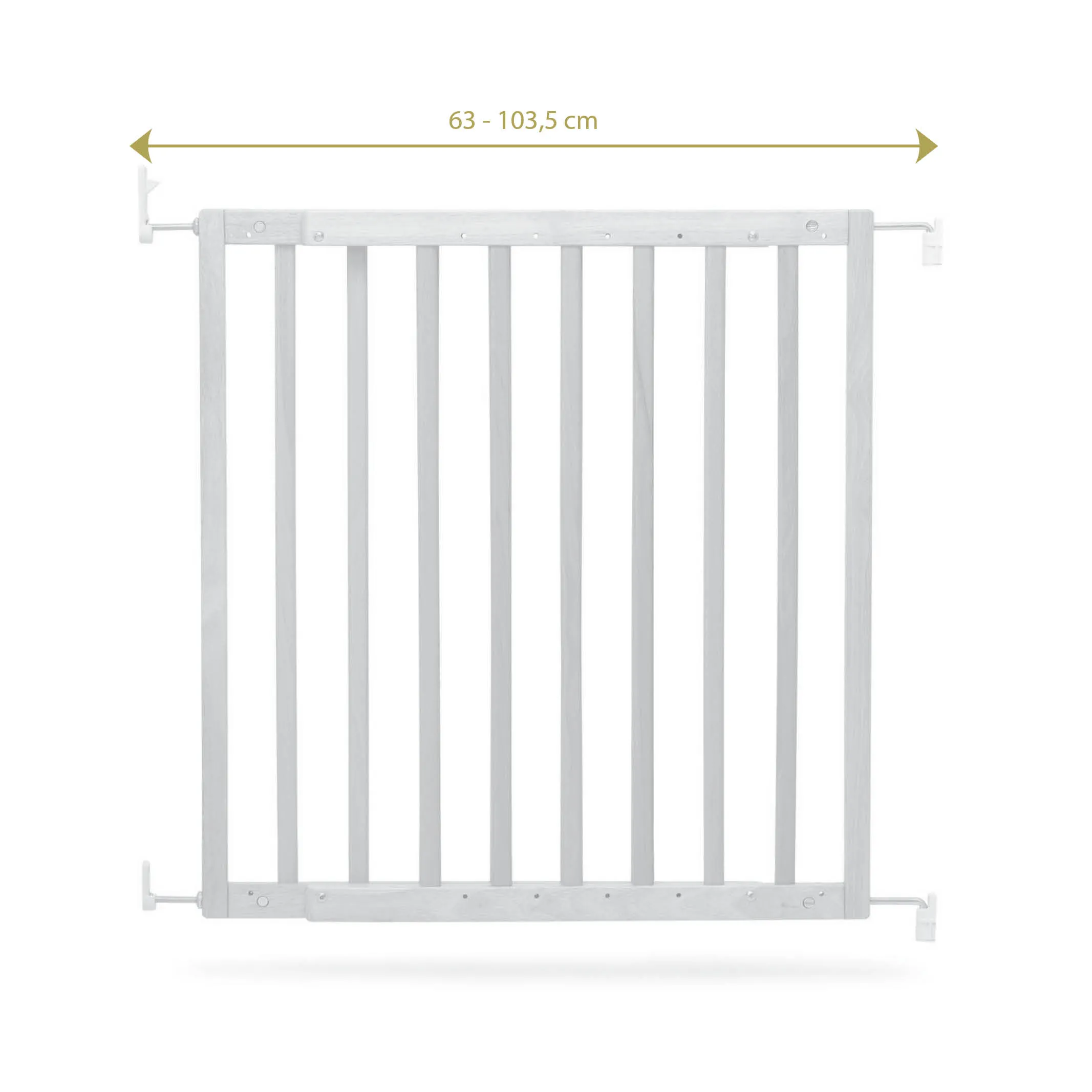 Door & Stair Safety Gate Modilok for openings 63-103.5cm in wood