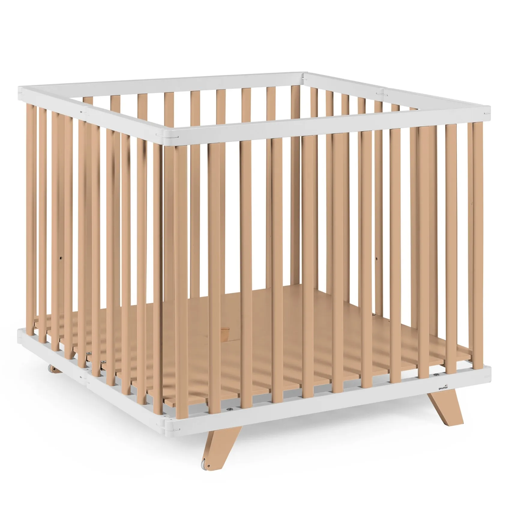 Playpen Lasse, 76x97 and 97x97 cm, with feet and wheels