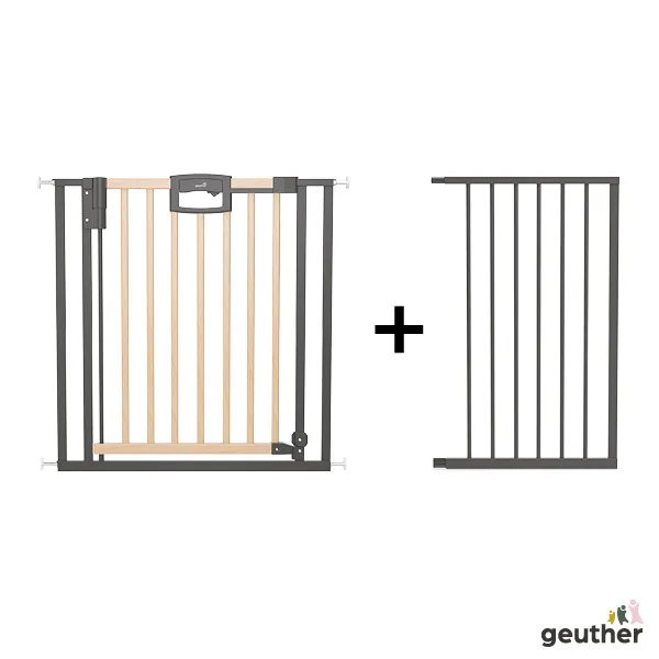 Tür- und Treppenschutzgitter Easylock Wood Plus (Ohne Bohren) 176,5 cm - 184,5 cm