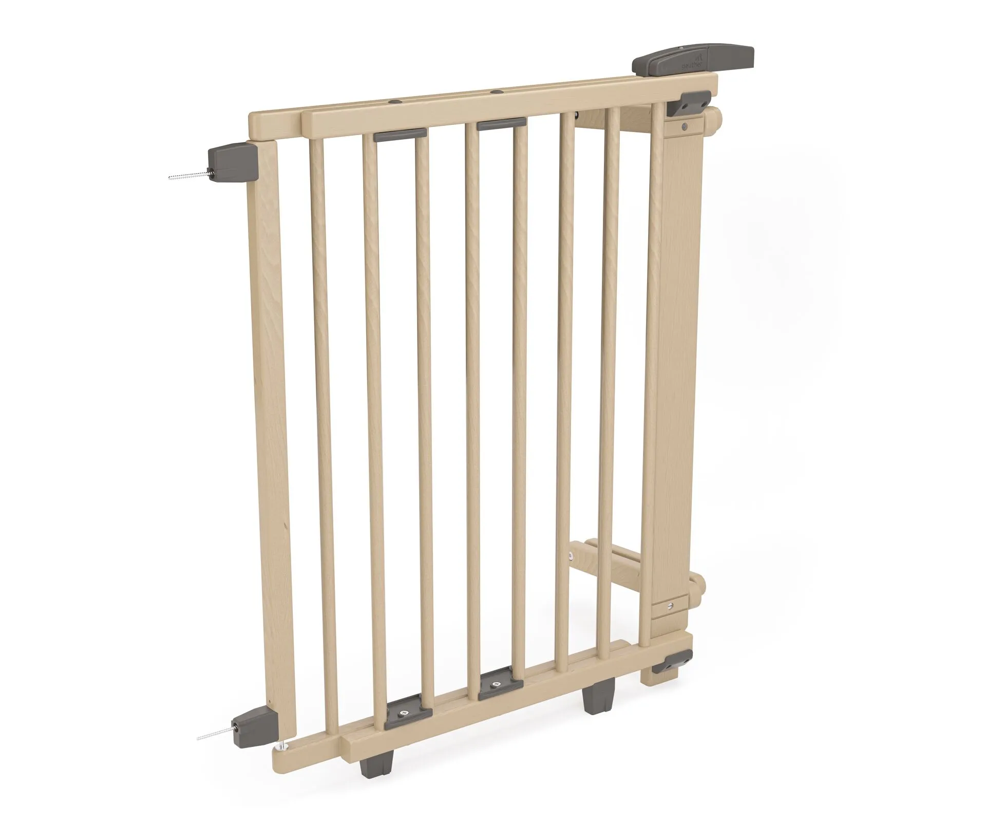 Round bar Stair Safety Gate 2733/2735 for openings 67-135cm in wood