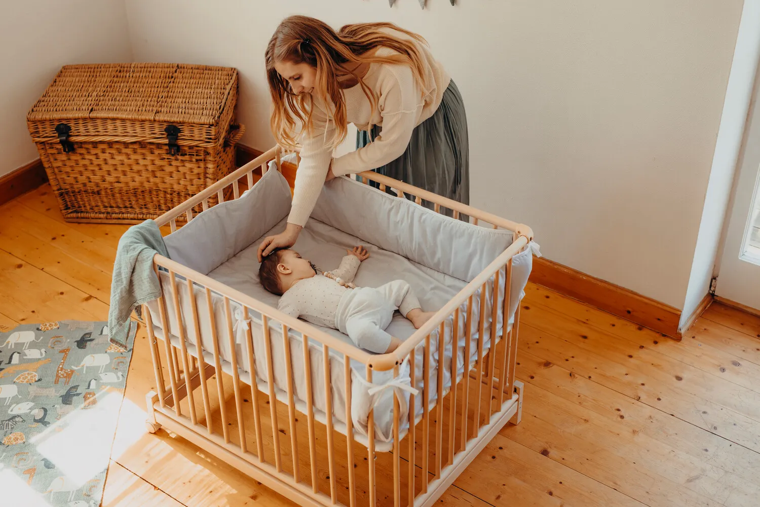 Playpen Euro-Parc Plus, 76x97 and 97x97 cm, foldable and with wheels