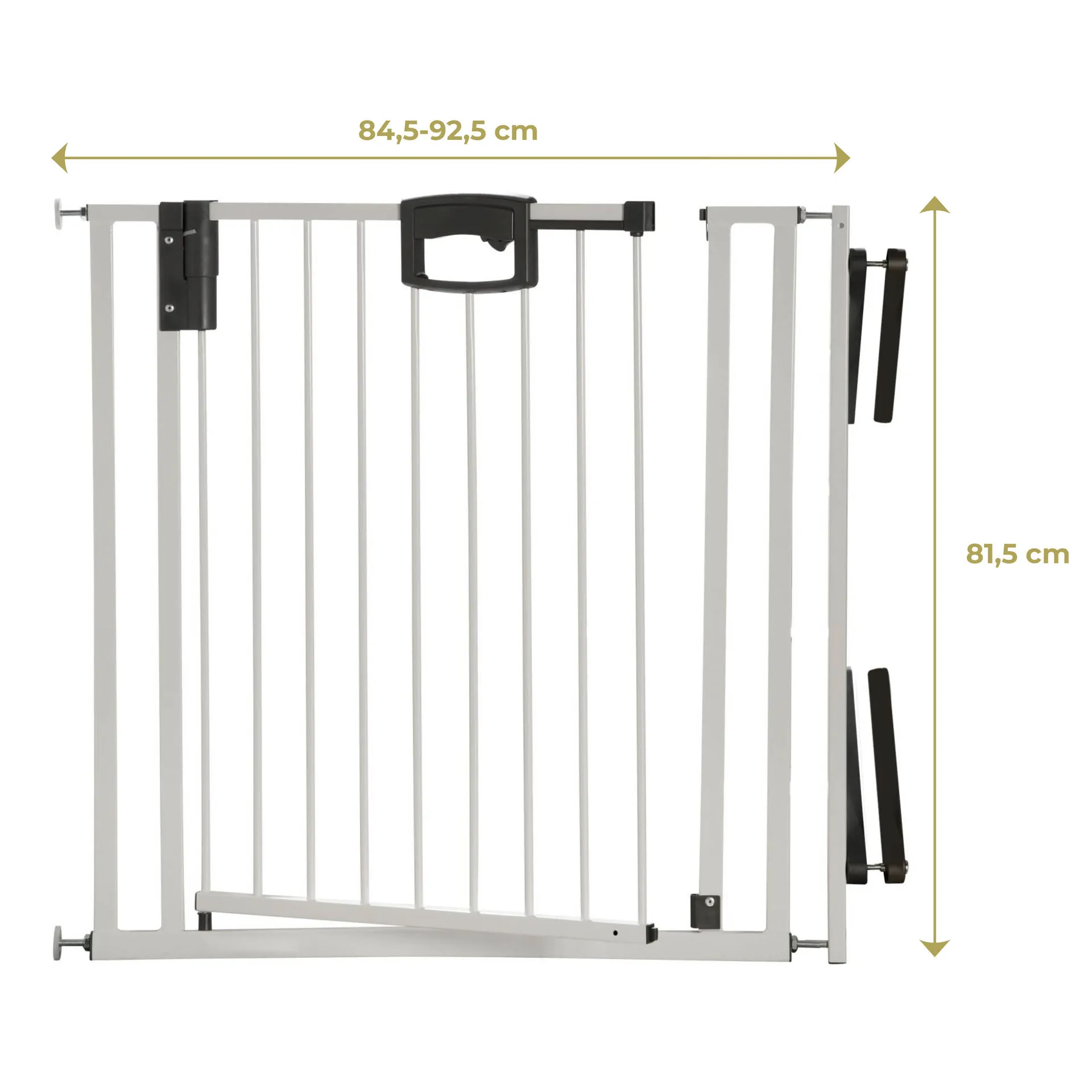 Metal Easylock Plus door protection gate and stair gate for clamping 