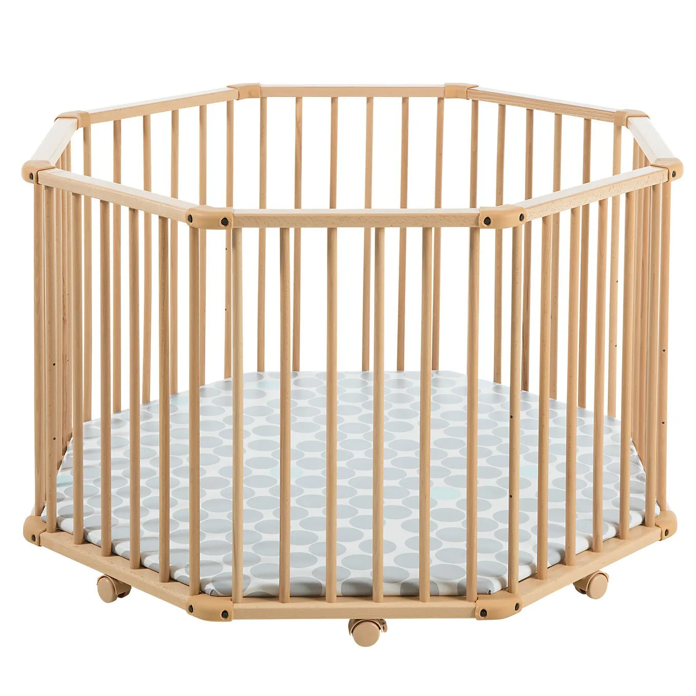 Octagonal Playpen Octo-Parc Plus, 113 x 113 cm, with wheels