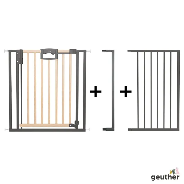 Tür- und Treppenschutzgitter Easylock Wood Plus (Ohne Bohren) 176,5 cm - 184,5 cm